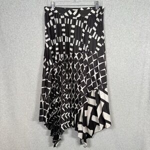 Beymen club skort womens 42 US 30" black assymetrical midi lagenlook made turkey
